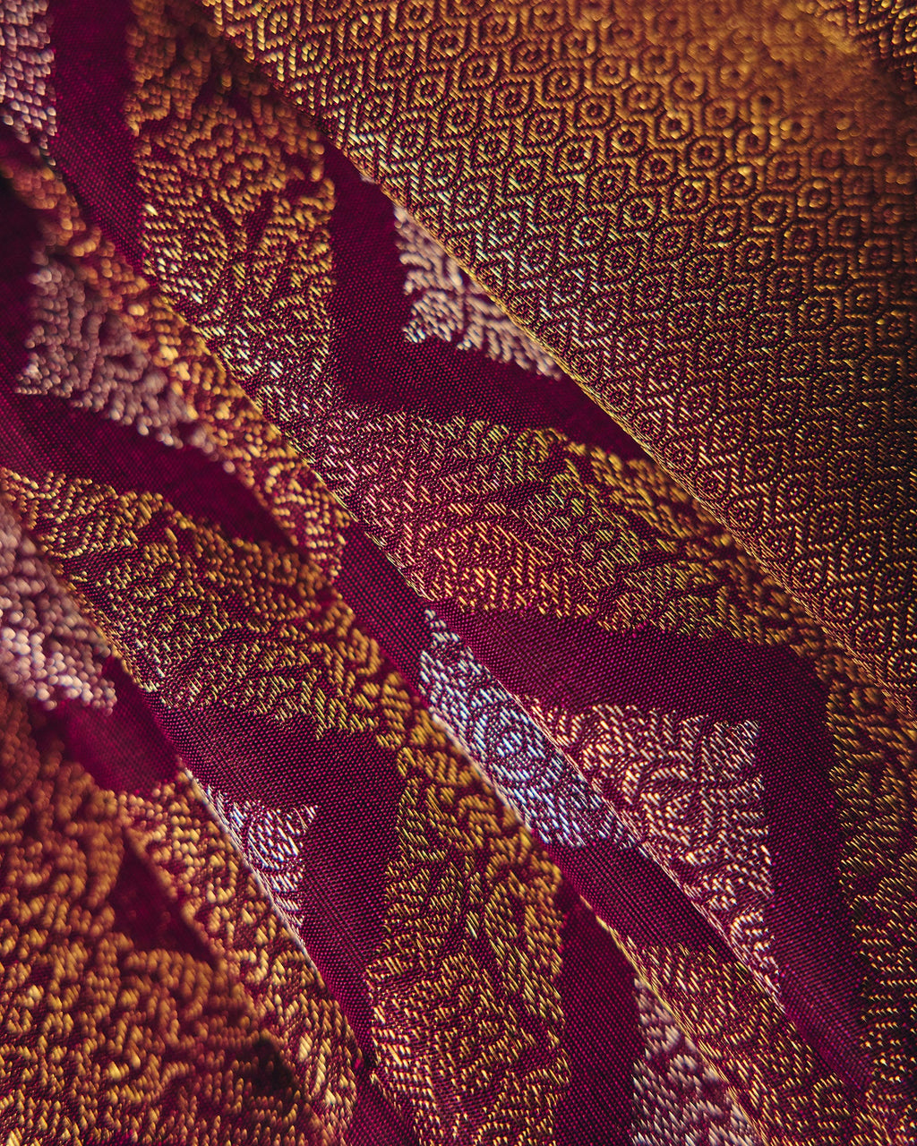 Dark Magenta Kanchivaram Silk Saree - 038 of 105