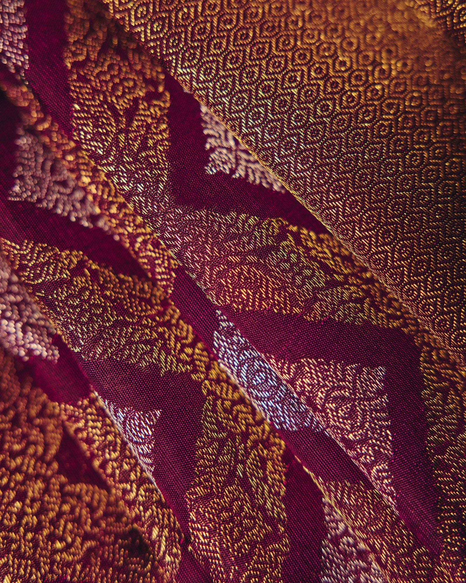 Burgundy Kanchivaram Silk Saree - 038 of 105