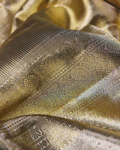 Cream Kanchivaram Tissue Silk Saree - 067 of 105