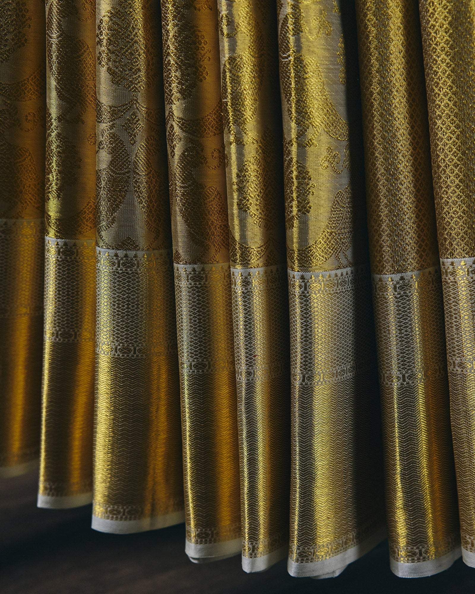 Cream Kanchivaram Silk Saree - 063 of 105