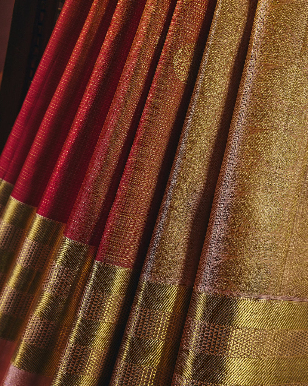 Orange Kanchivaram Silk Saree - 065 of 105