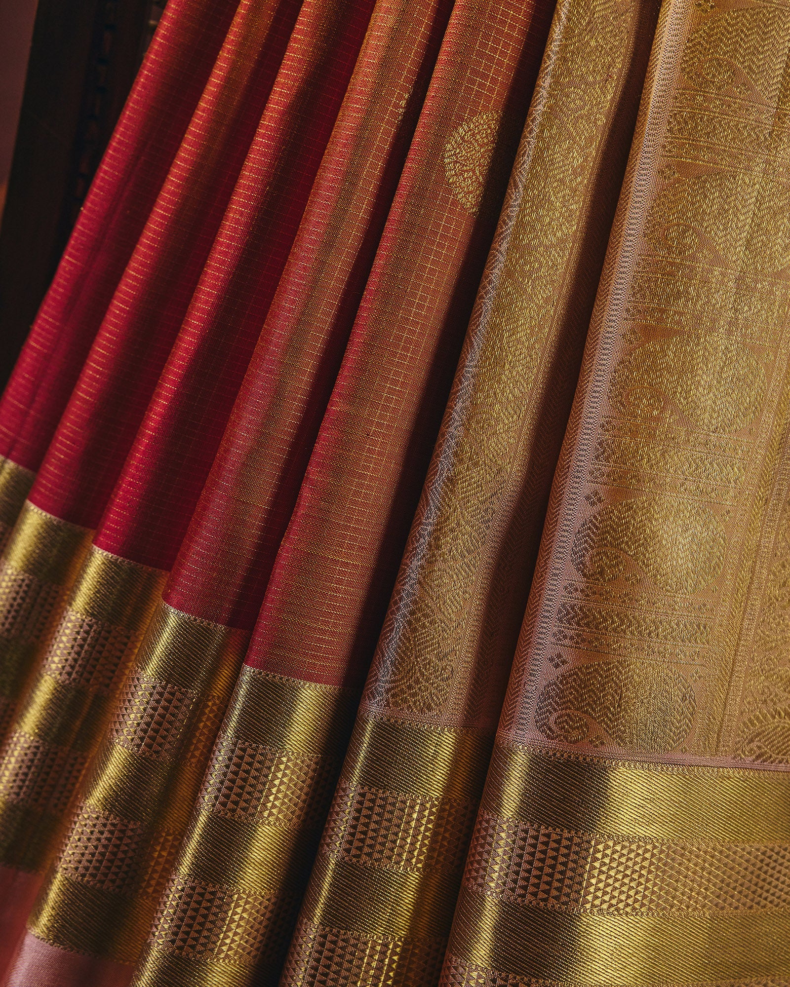 Orange Kanchivaram Silk Saree - 065 of 105