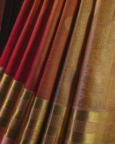 Orange Kanchivaram Silk Saree - 065 of 105