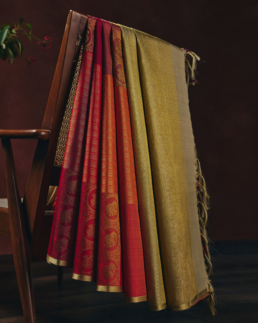 Multi Colour Kanchivaram Silk Saree - 096 of 105
