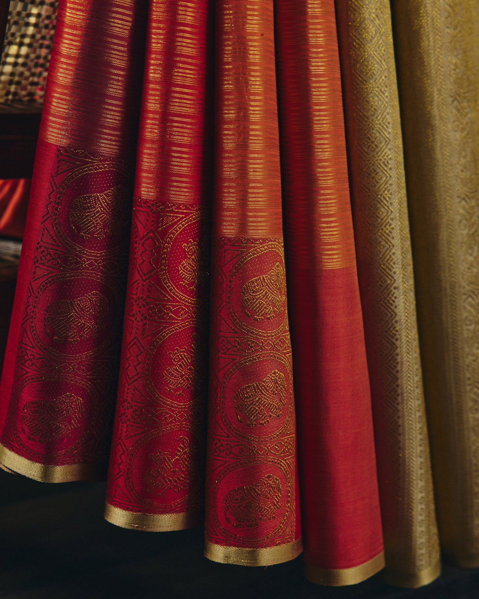 Multi Colour Kanchivaram Silk Saree - 096 of 105