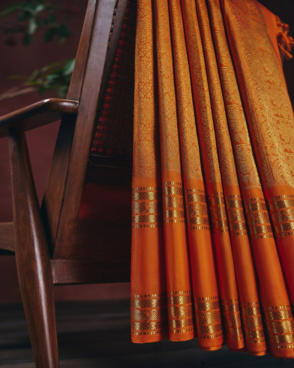 Orange Kanchivaram Silk Saree - 050 of 105