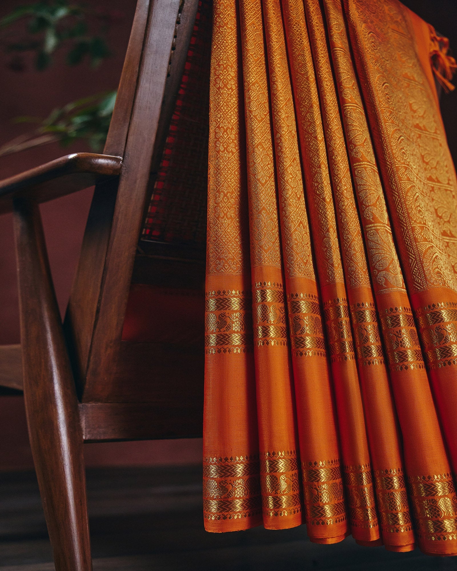 Orange Kanchivaram Silk Saree - 050 of 105