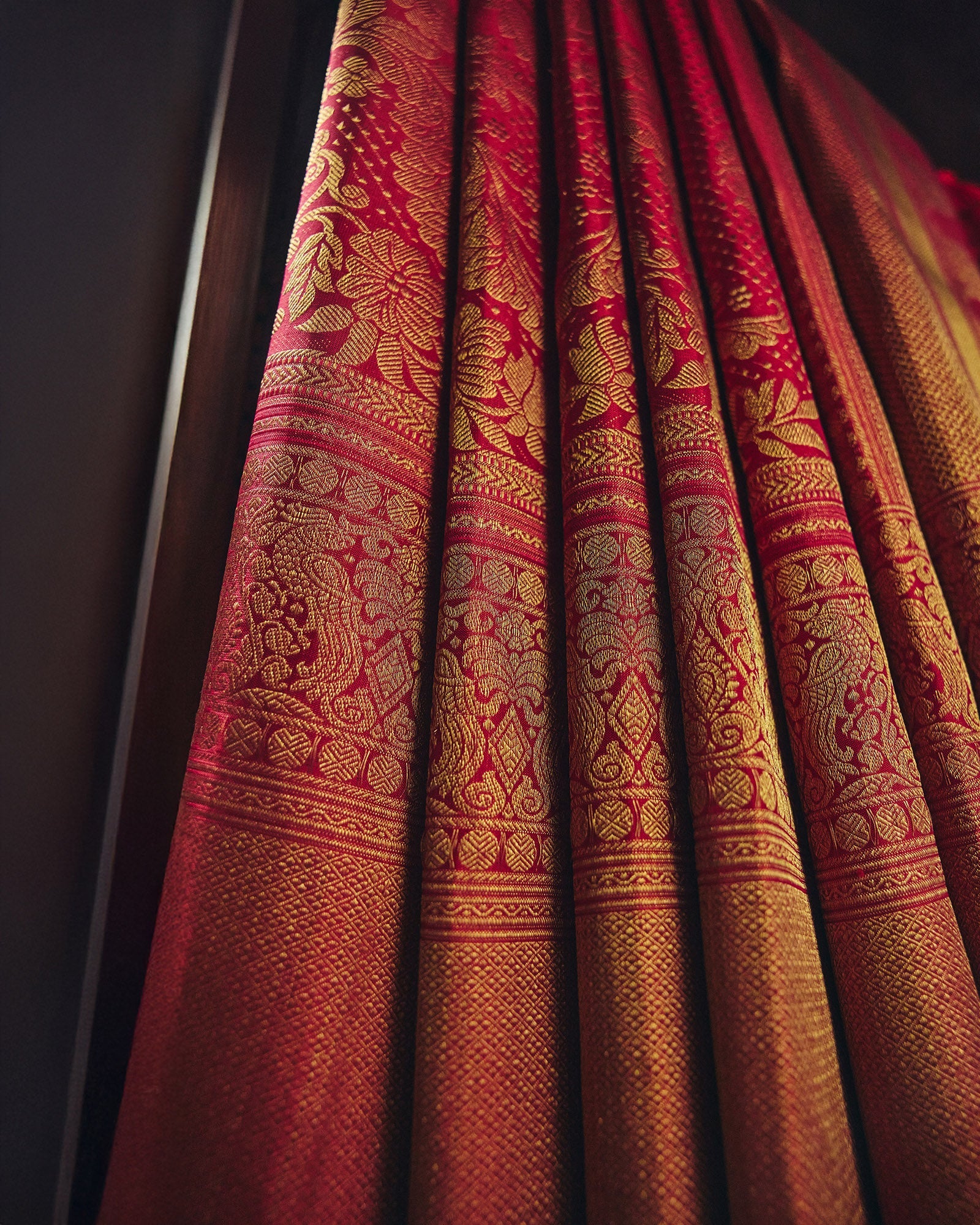 Red Kanchivaram Brocade Silk Saree - 092 of 105