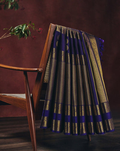 Blue Kanchivaram Silk Saree - 040 of 105