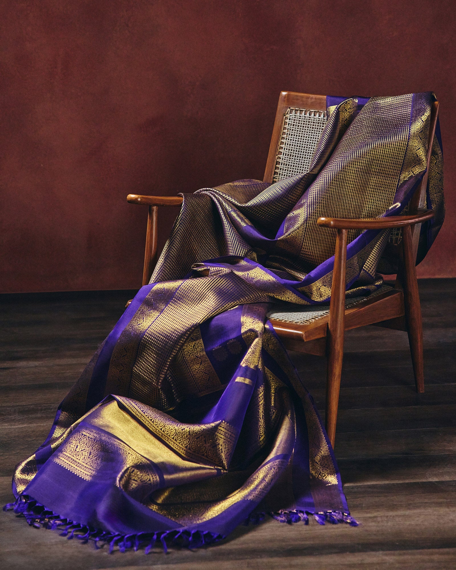 Blue Kanchivaram Silk Saree - 040 of 105