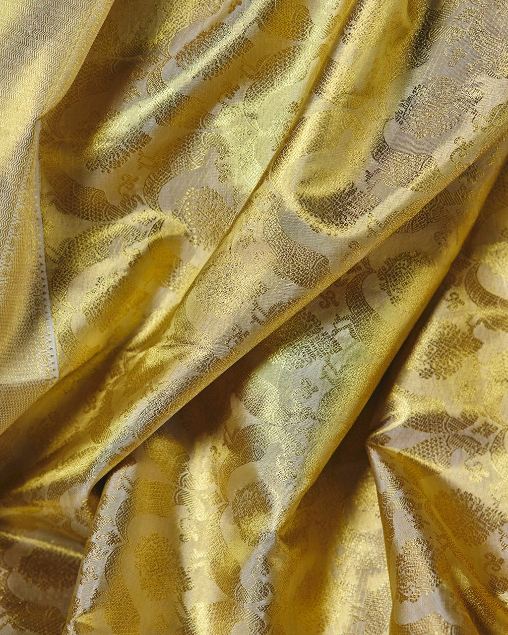 Cream Kanchivaram Silk Saree - 063 of 105