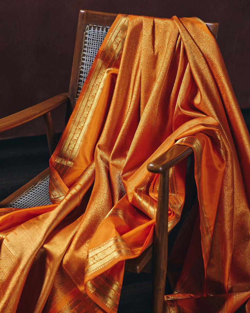 Orange Kanchivaram Silk Saree - 050 of 105