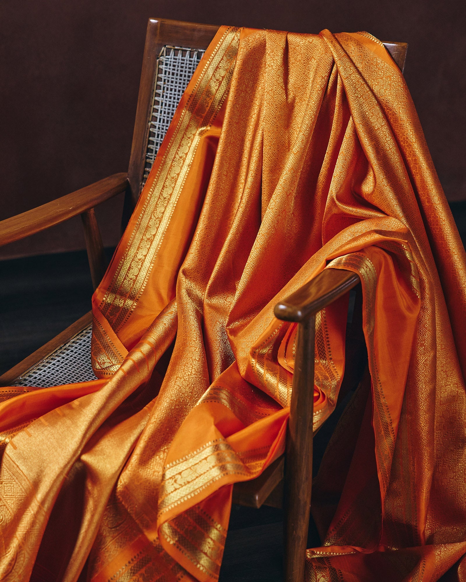 Orange Kanchivaram Silk Saree - 050 of 105