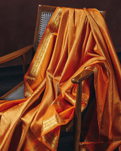 Orange Kanchivaram Silk Saree - 050 of 105