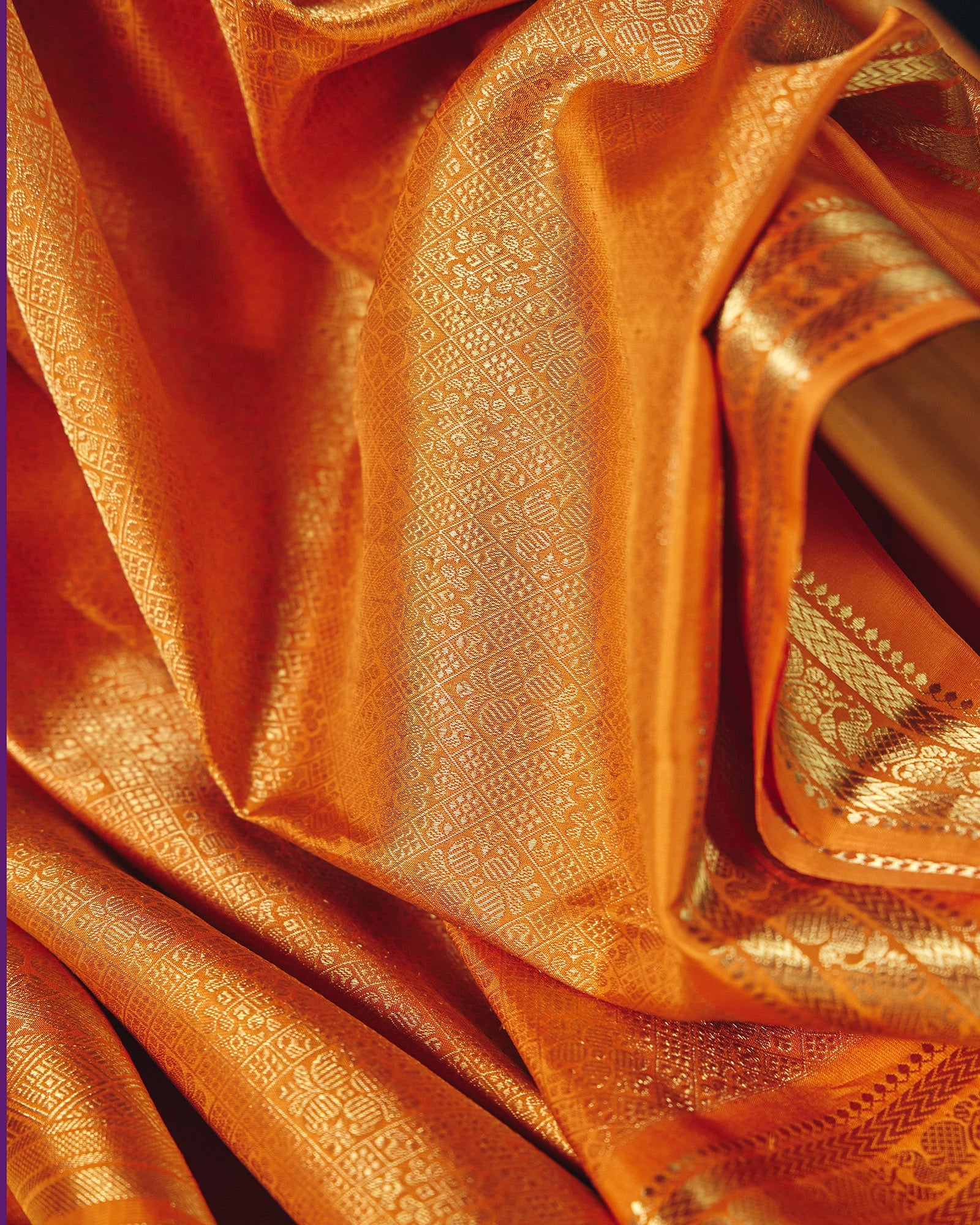 Orange Kanchivaram Silk Saree - 050 of 105