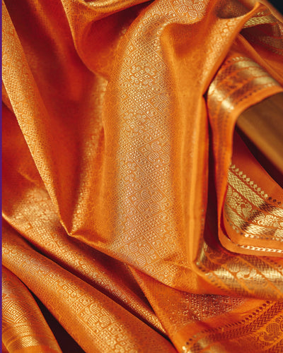 Orange Kanchivaram Silk Saree - 050 of 105