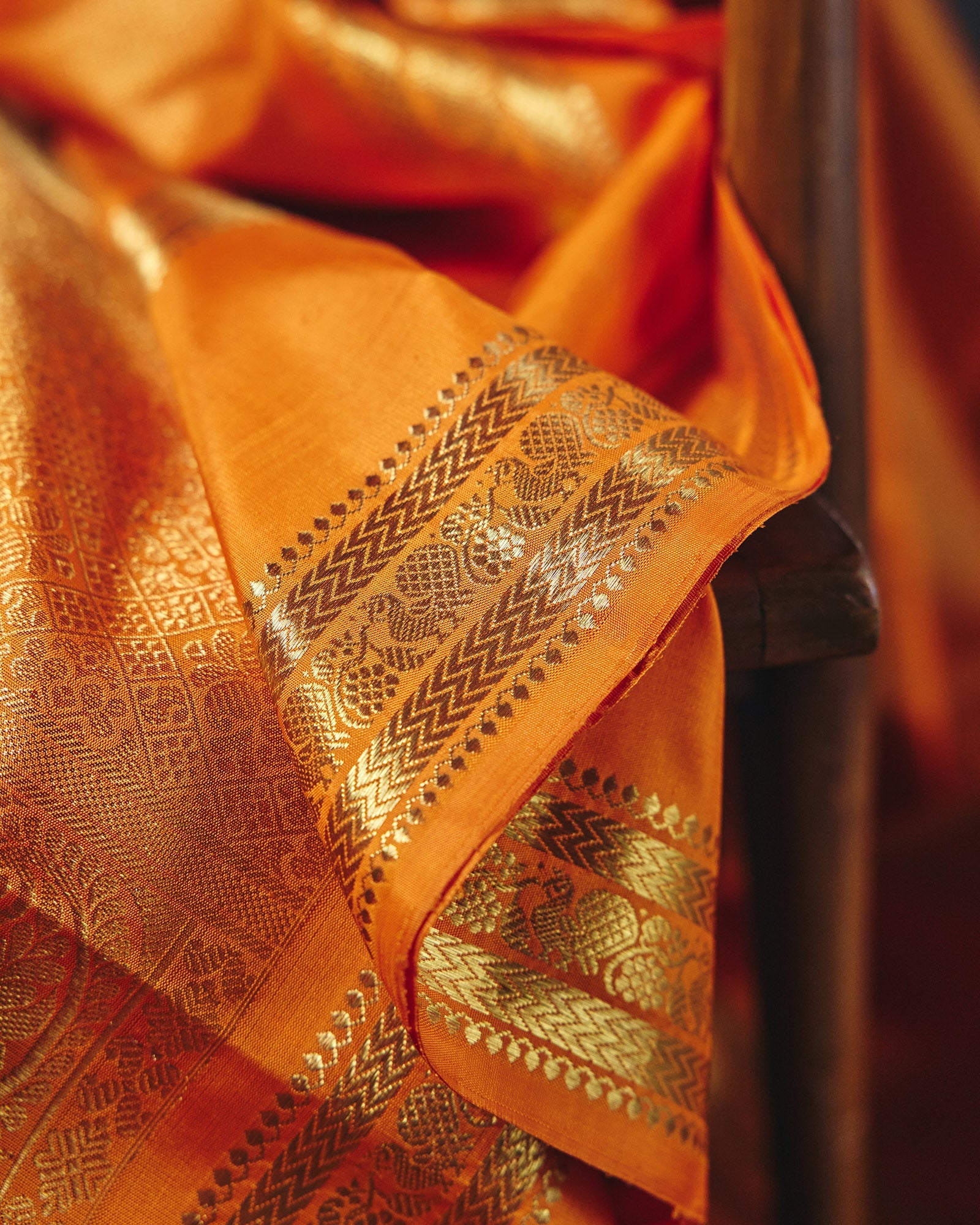 Orange Kanchivaram Silk Saree - 050 of 105