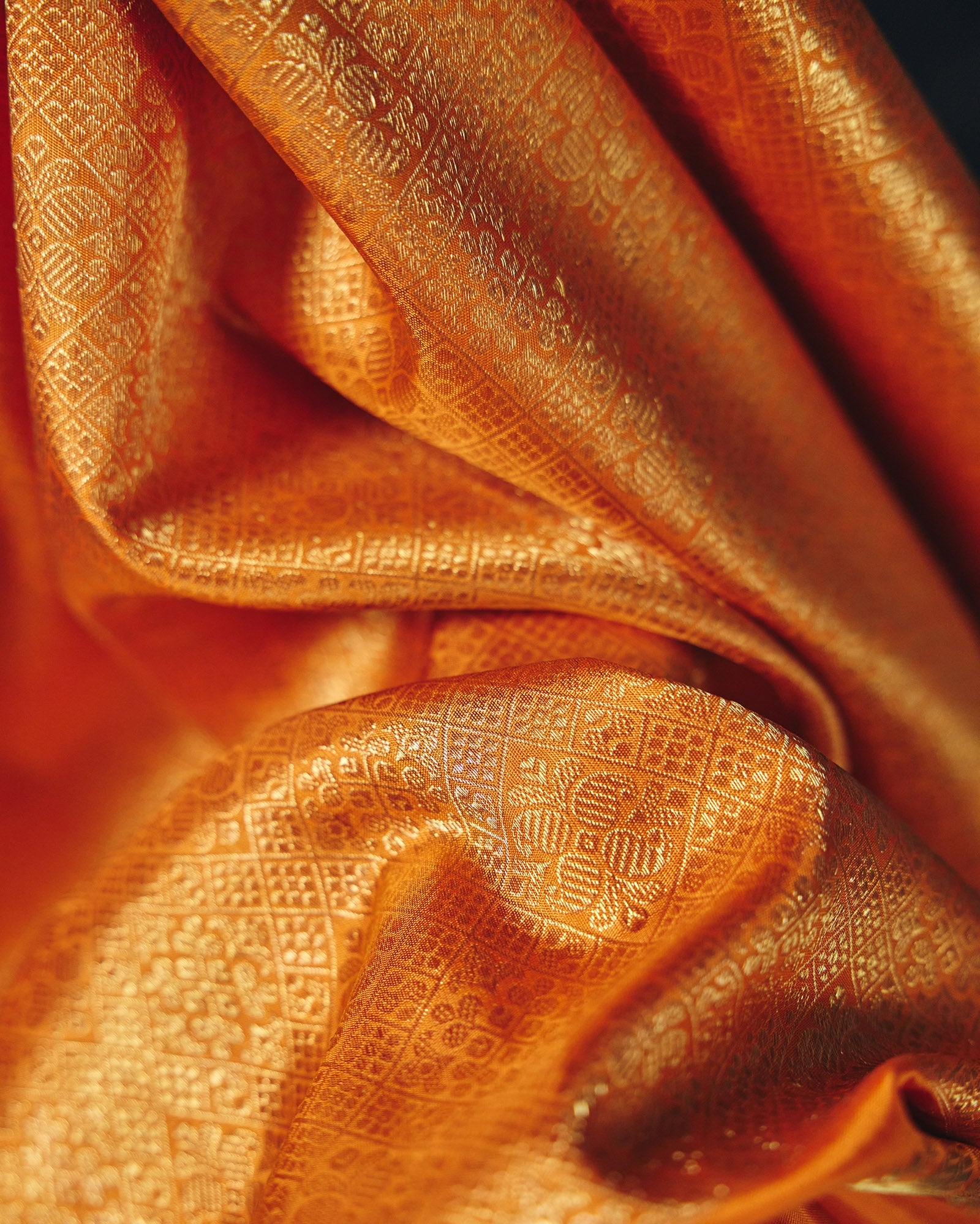 Orange Kanchivaram Silk Saree - 050 of 105