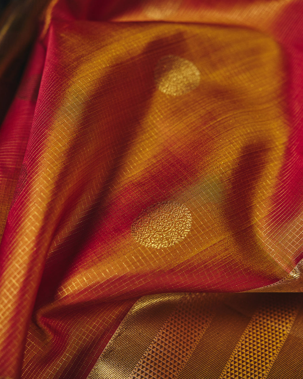 Orange Kanchivaram Silk Saree - 065 of 105