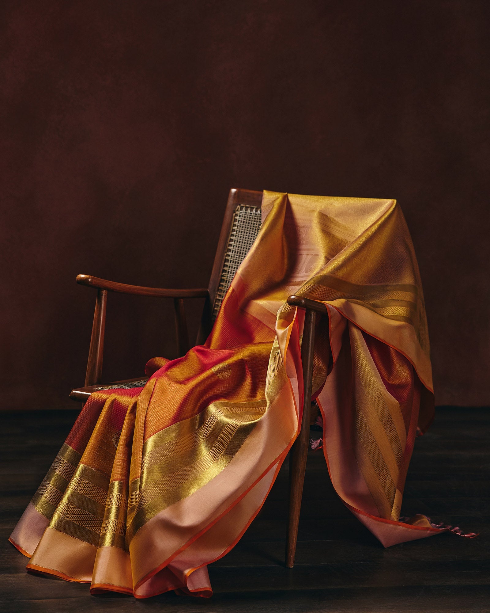 Orange Kanchivaram Silk Saree - 065 of 105