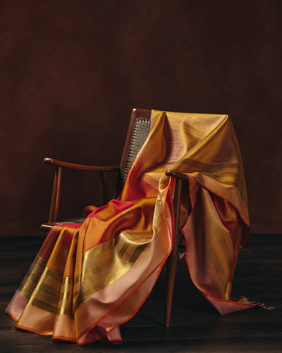 Orange Kanchivaram Silk Saree - 065 of 105