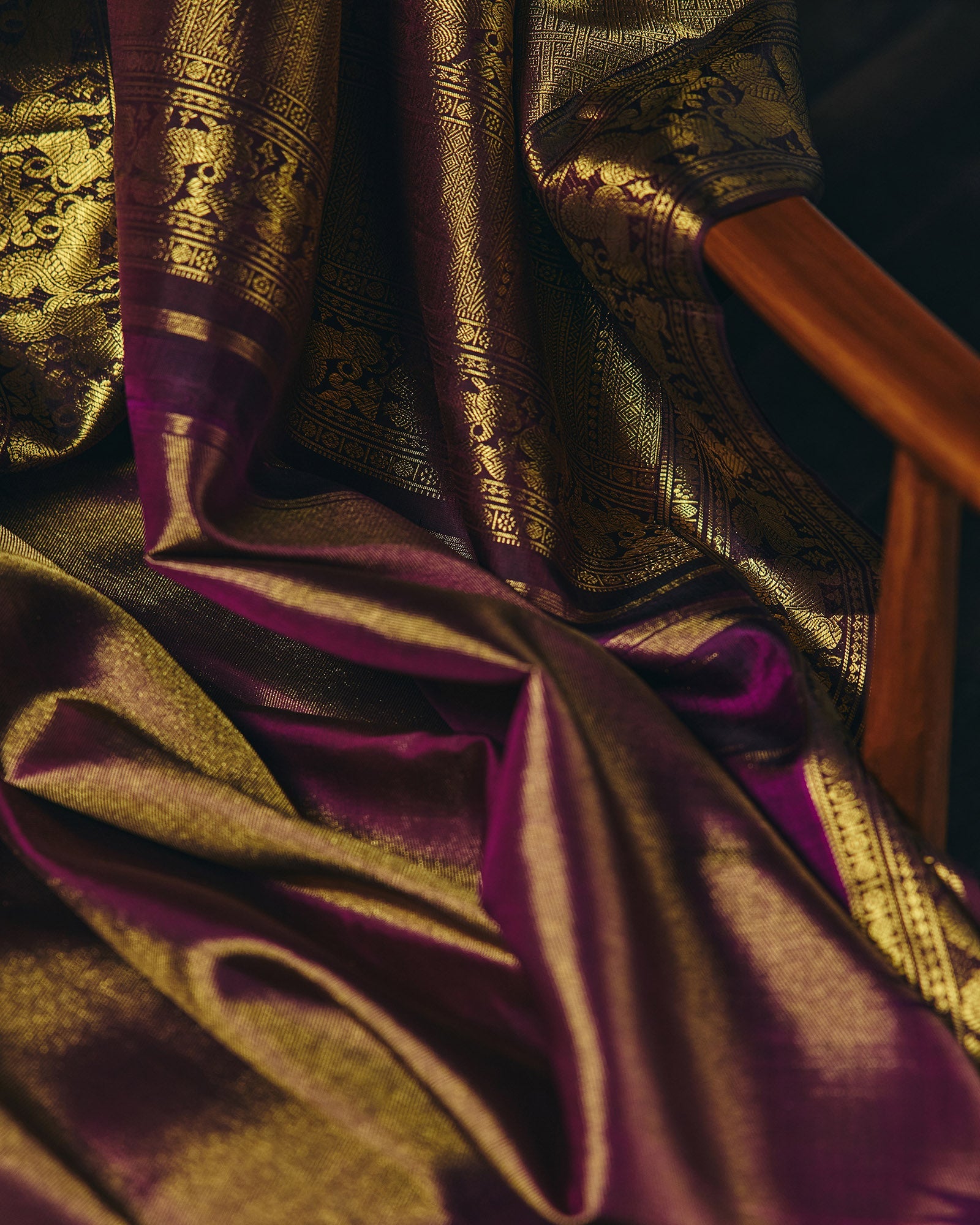 Purple Kanchivaram Silk Saree - 002 of 105