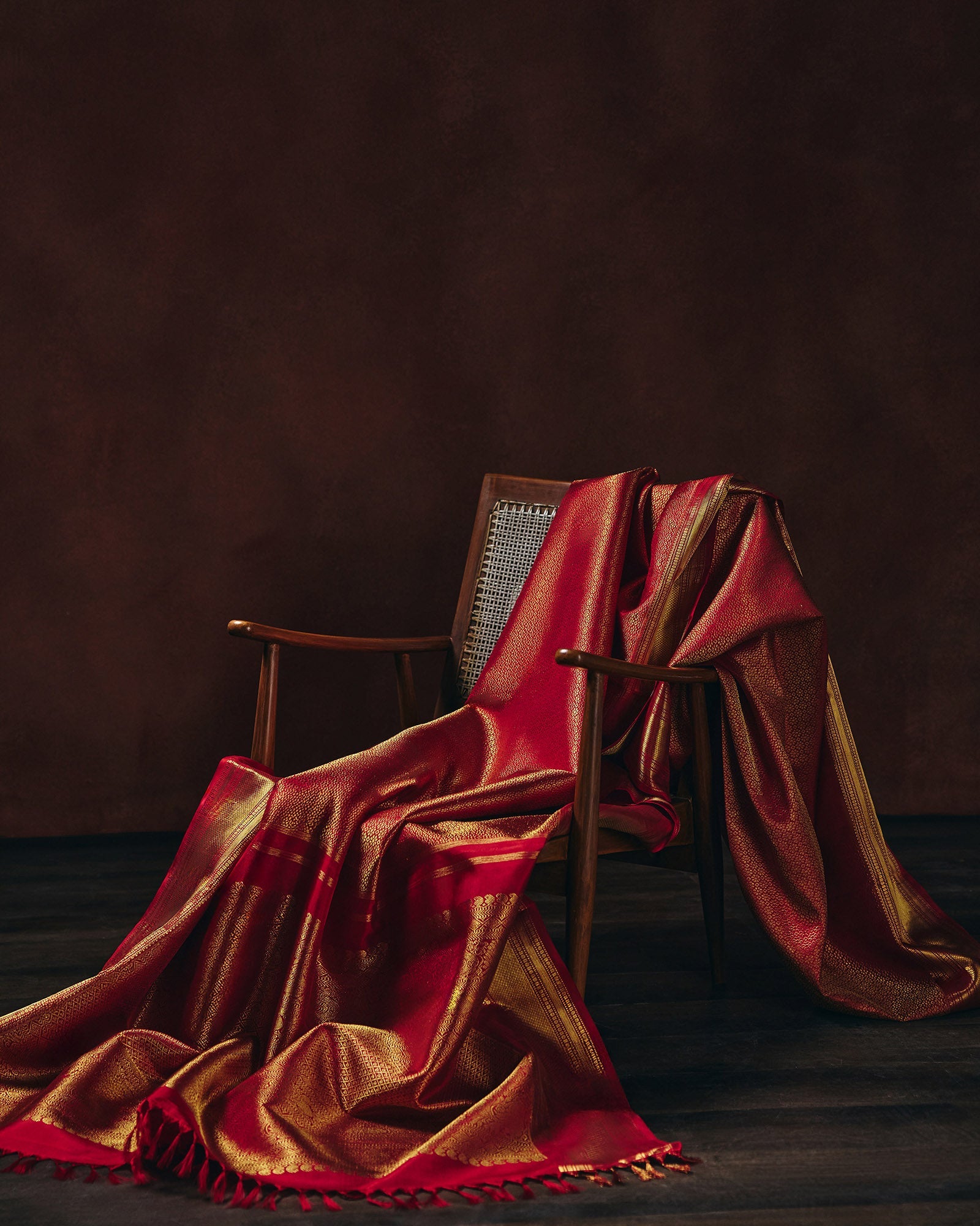 Red Kanchivaram Silk Saree - 052 of 105