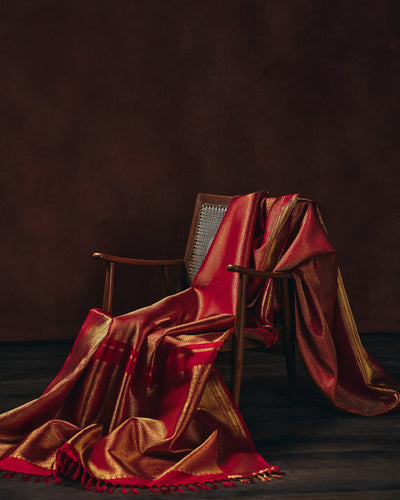 Red Kanchivaram Silk Saree - 052 of 105