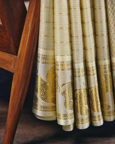 Cream Kota Silk Saree - 024 of 105