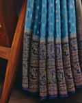 Blue Banarasi Kora Silk Saree - 099 of 105