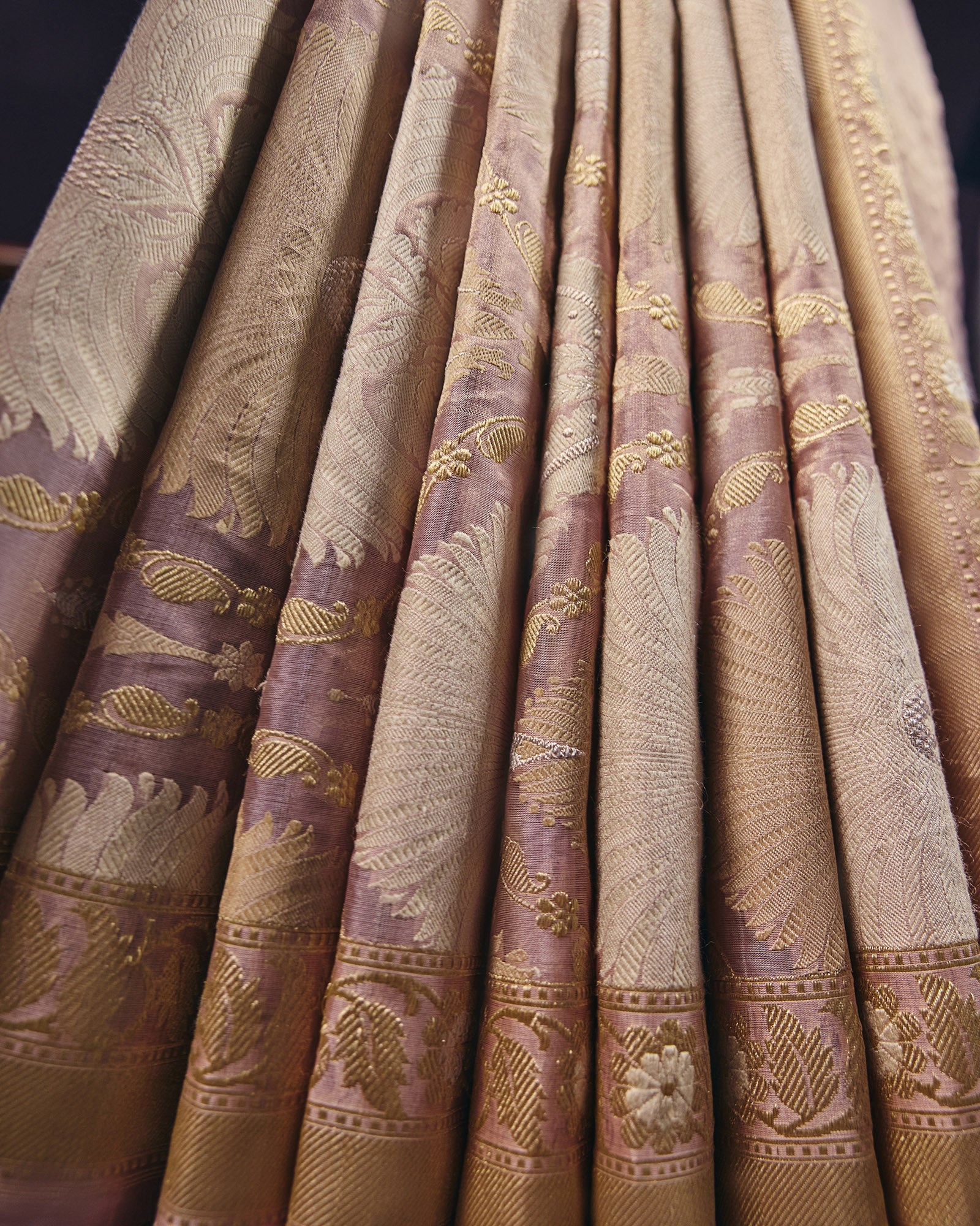 Pink Banarasi Kora Tissue Saree - 026 of 105
