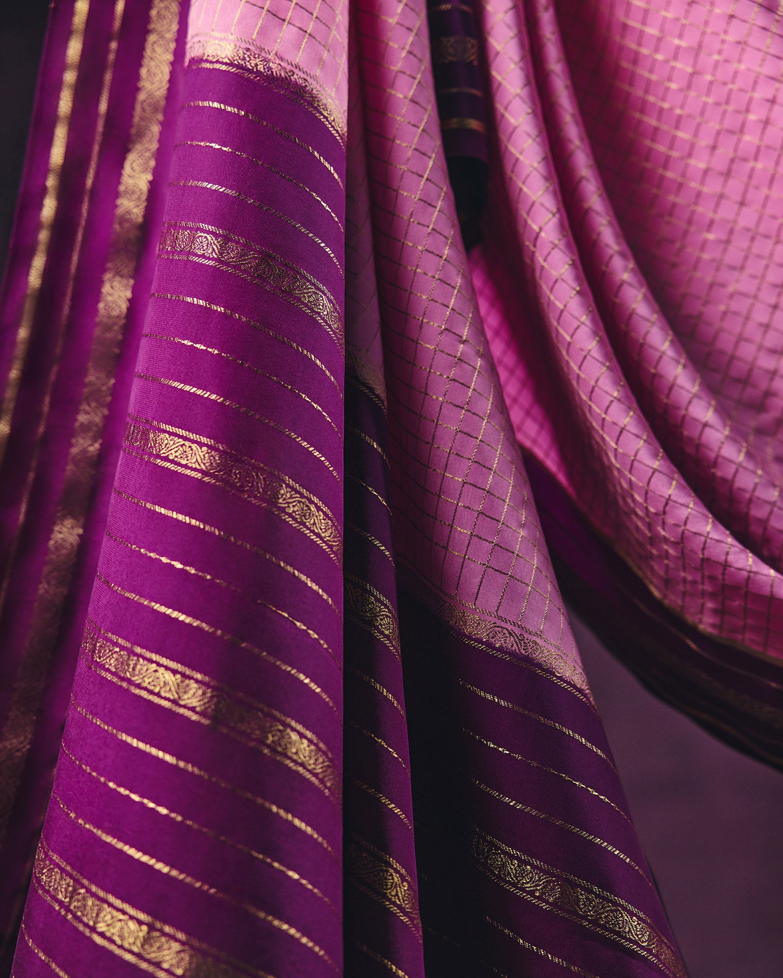 Pink Mysore Crepe Silk Saree - 073 of 105