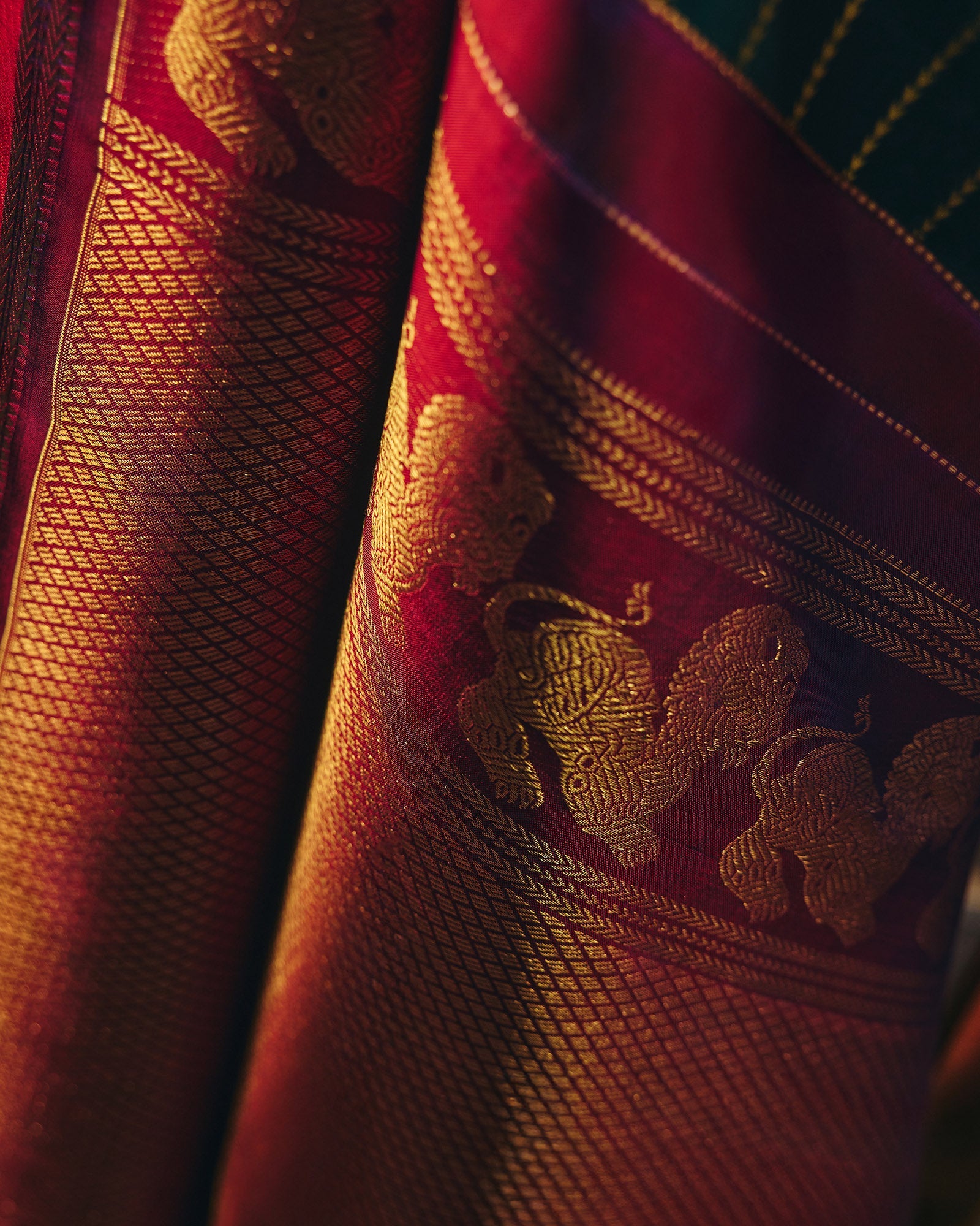 Dark Green Kanchivaram Silk Saree - 042 of 105
