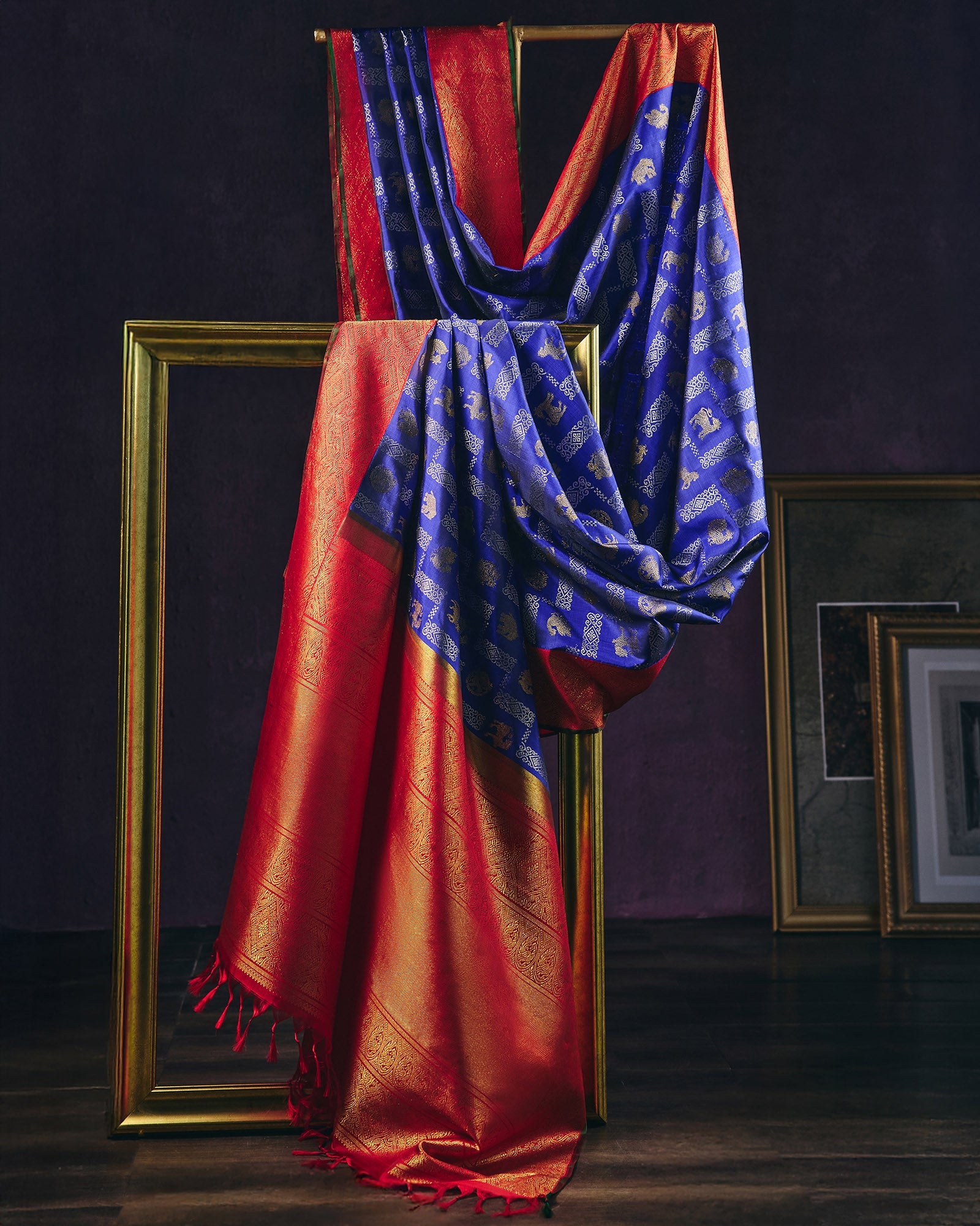 Blue Kanchivaram Silk Saree - 076 of 105