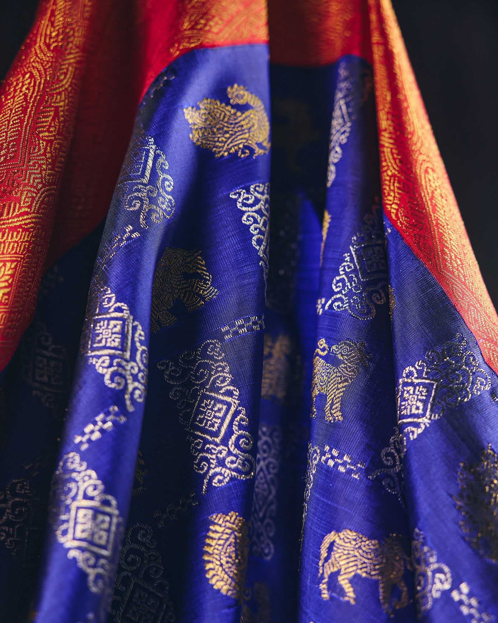 Blue Kanchivaram Silk Saree - 076 of 105