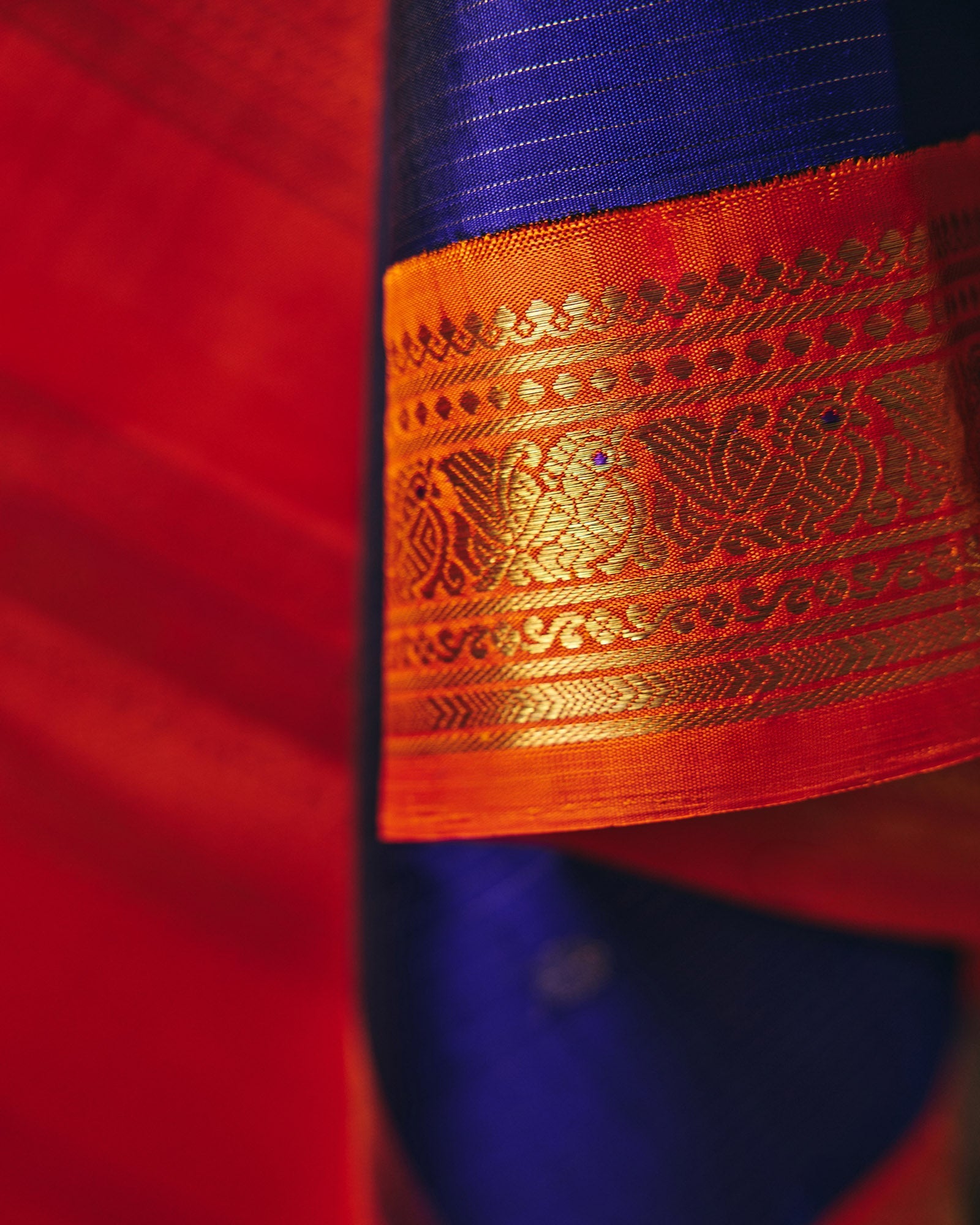 Blue Kanchivaram Silk Saree - 081 of 105