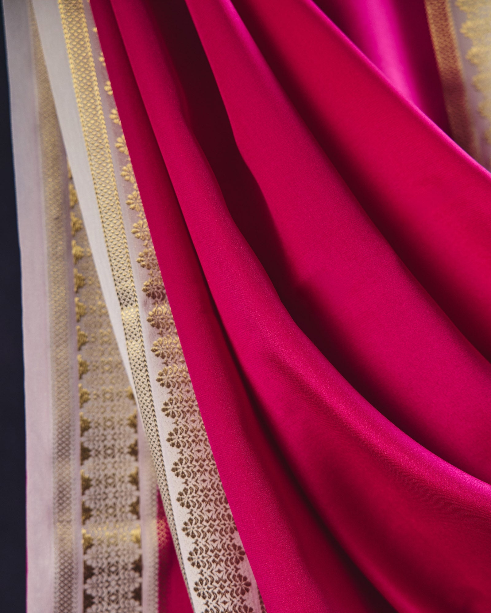 Magenta Mysore Crepe Silk Saree - 009 of 105