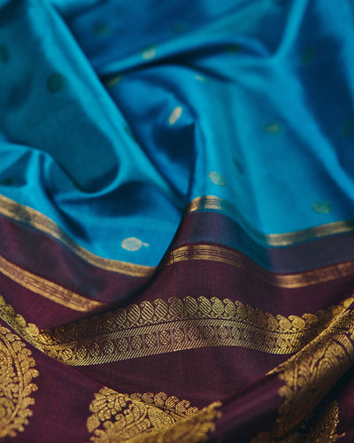 Blue Kanchivaram Silk Saree - 084 of 105