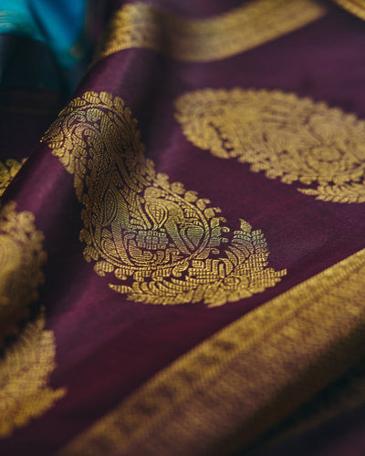 Blue Kanchivaram Silk Saree - 084 of 105