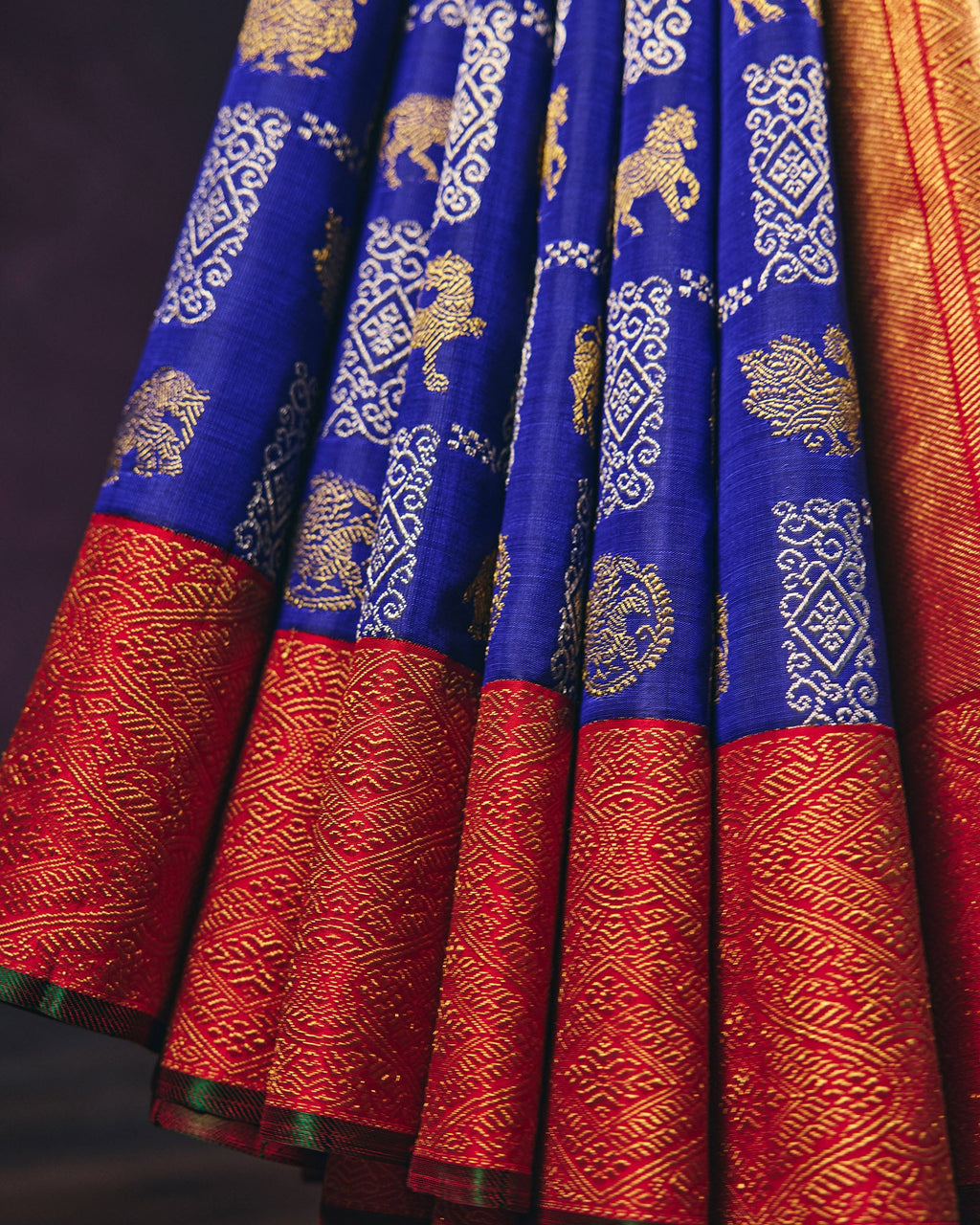 Blue Kanchivaram Silk Saree - 076 of 105