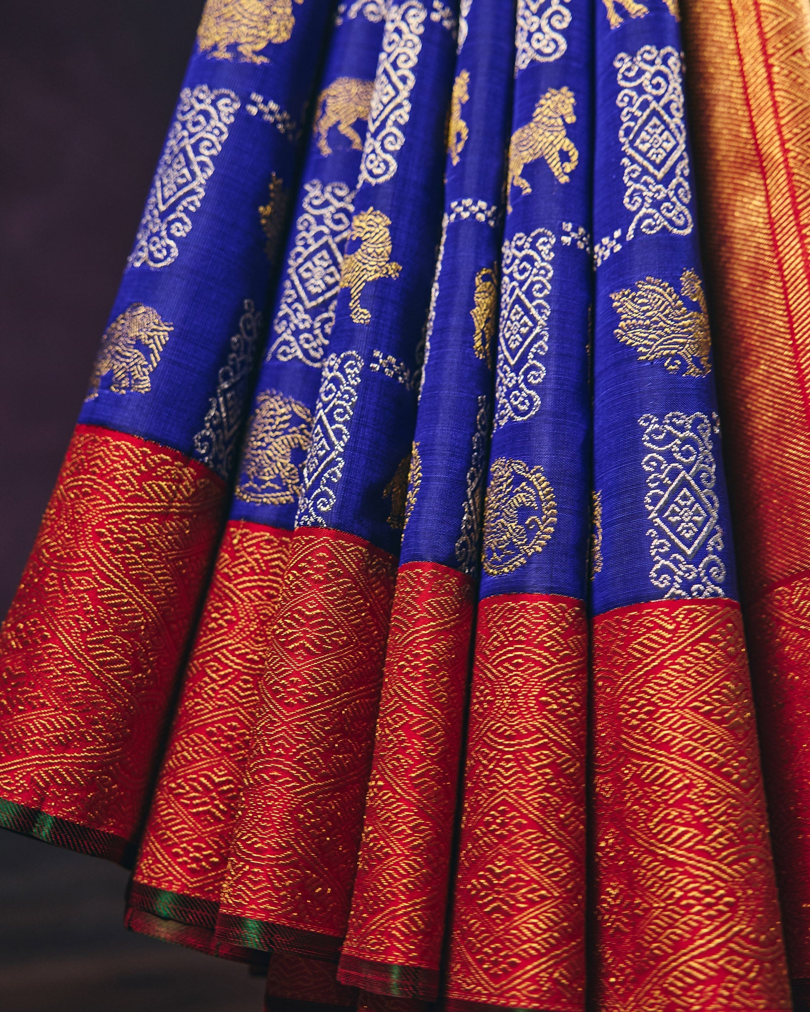 Blue Kanchivaram Silk Saree - 076 of 105