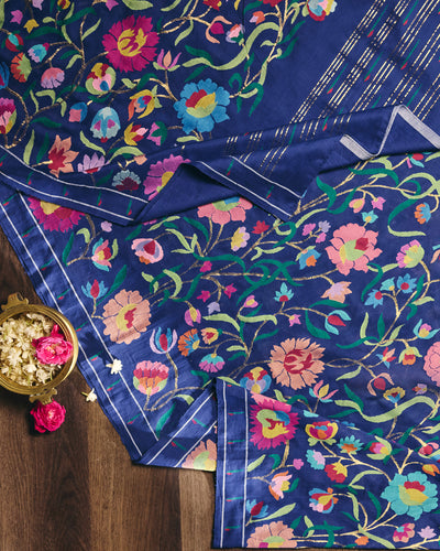 Blue Paithani Cotton Saree