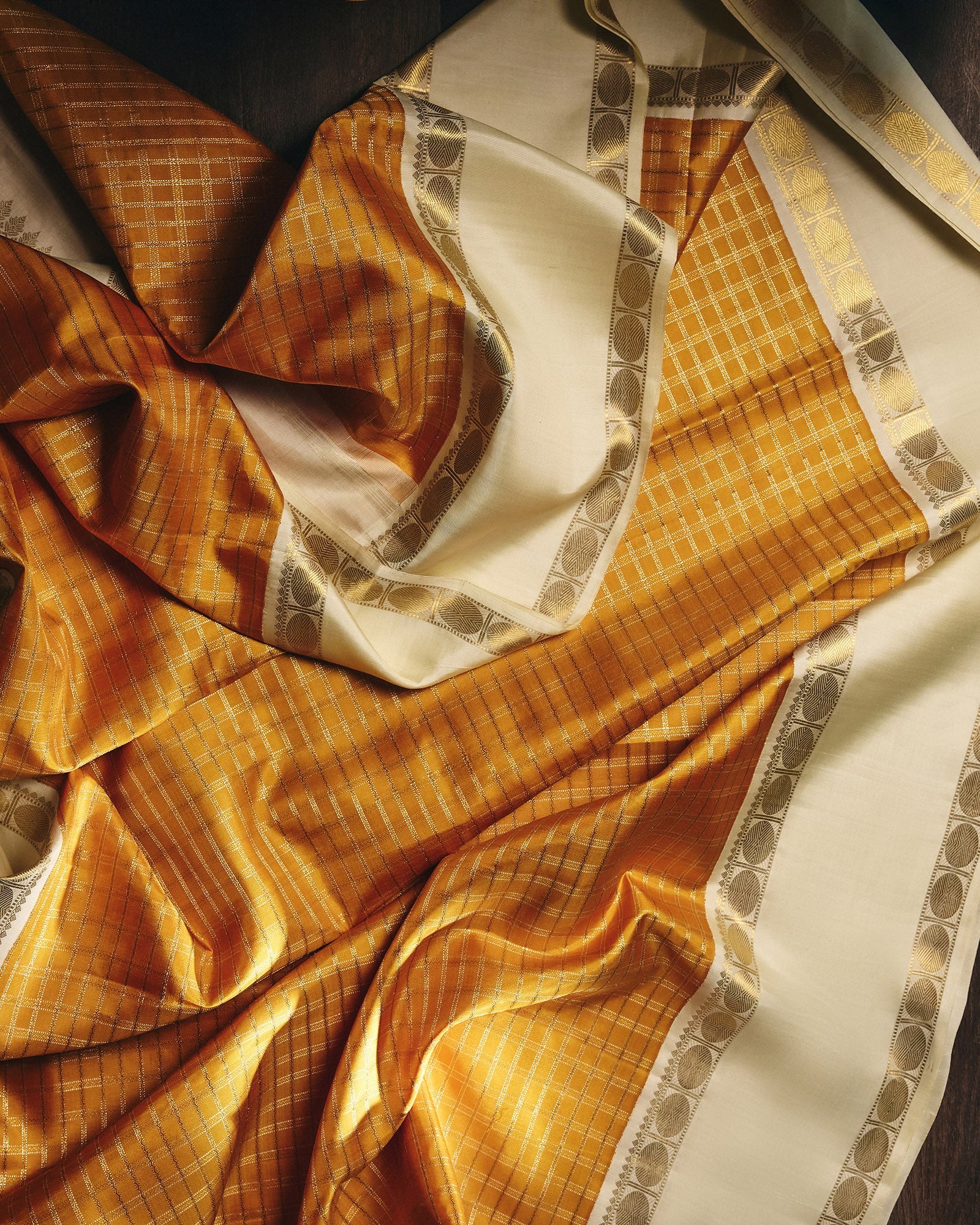 Mustard Yellow Kanchivaram Silk Saree - 017 of 105