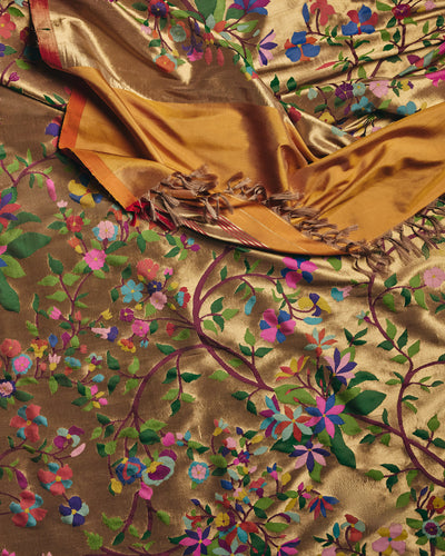 Gold Tissue Paithani Silk Saree