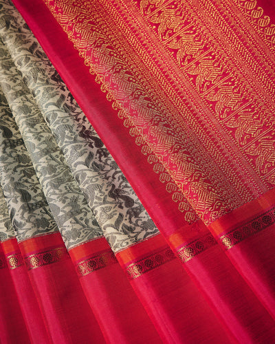 Grey Kanchivaram Silk Saree - 039 of 105