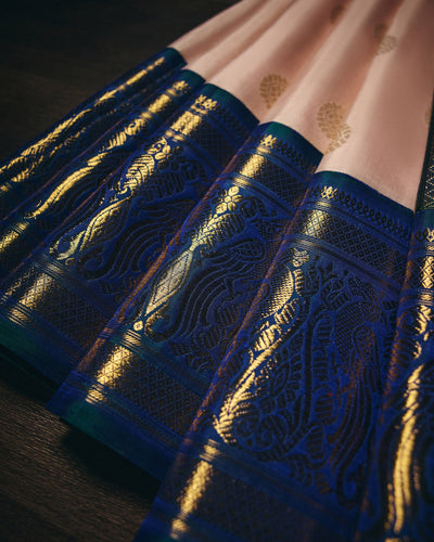 Light Pink Kanchivaram Silk Saree - 082 of 105