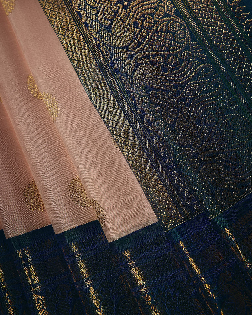 Light Pink Kanchivaram Silk Saree - 082 of 105