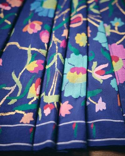 Blue Paithani Cotton Saree