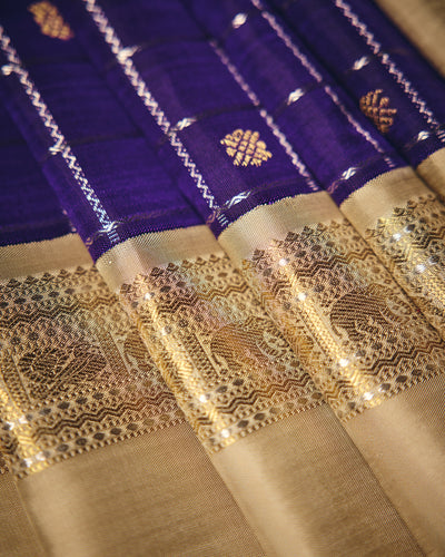 Violet Kanchivaram Silk Saree - 023 of 105