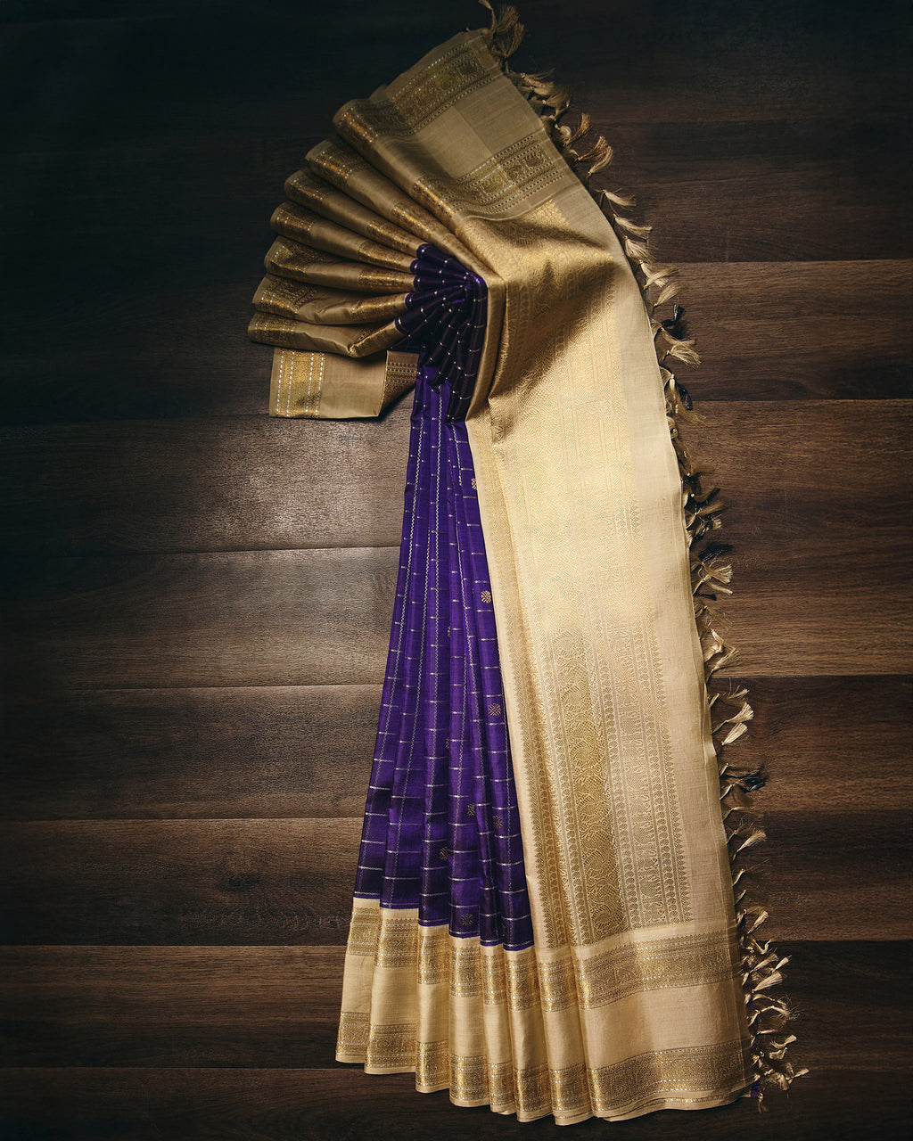 Violet Kanchivaram Silk Saree - 023 of 105